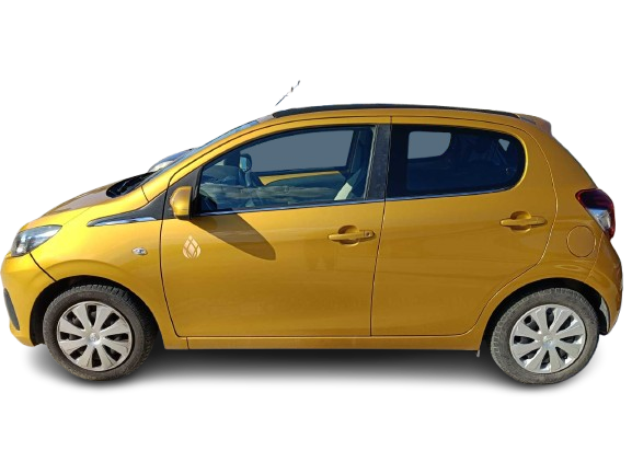Peugeot 108 with open roof